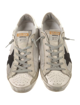 Golden Goose Mesh Colorblock Pattern Sneakers