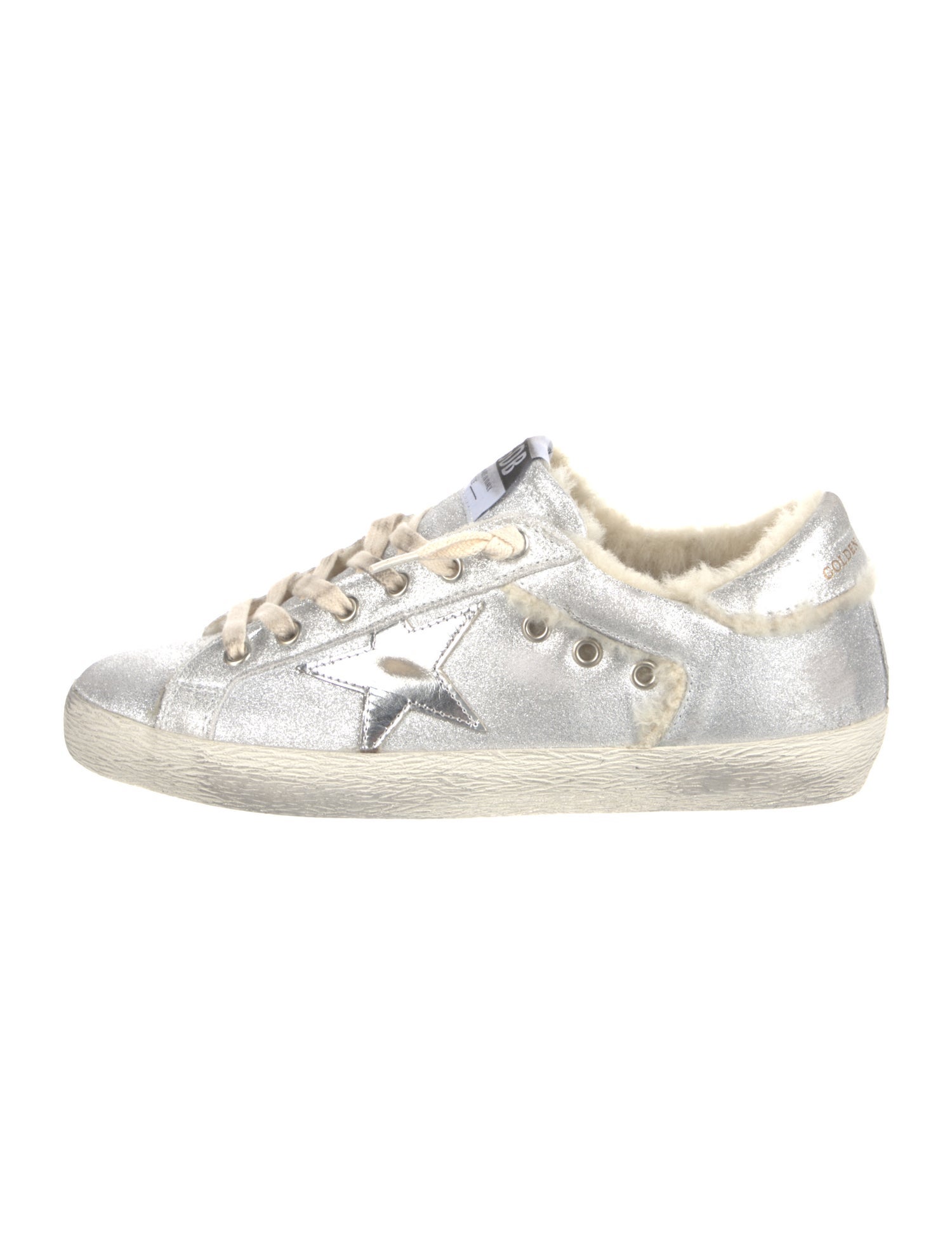 Golden Goose Leather Distressed Accents Sneakers