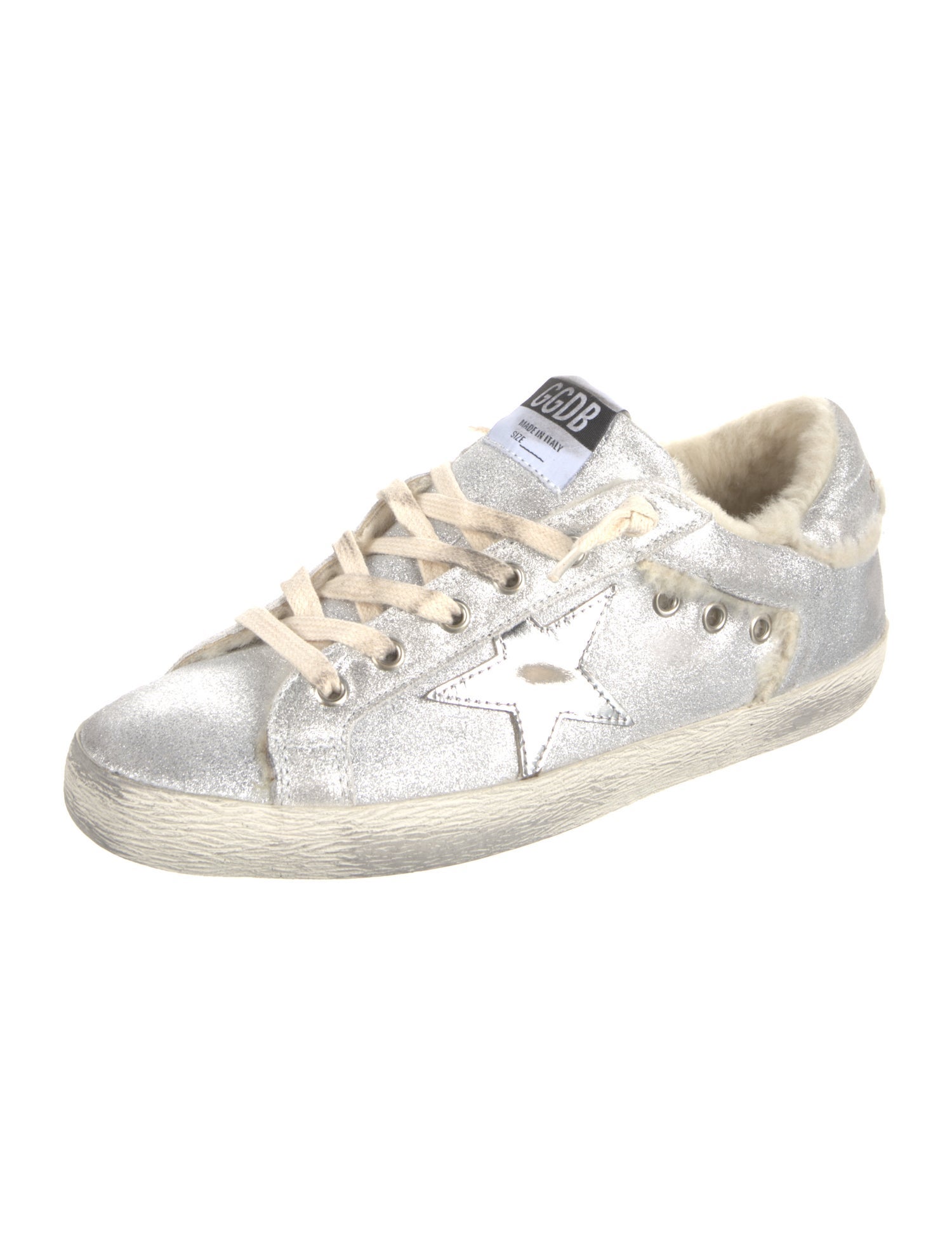 Golden Goose Leather Distressed Accents Sneakers