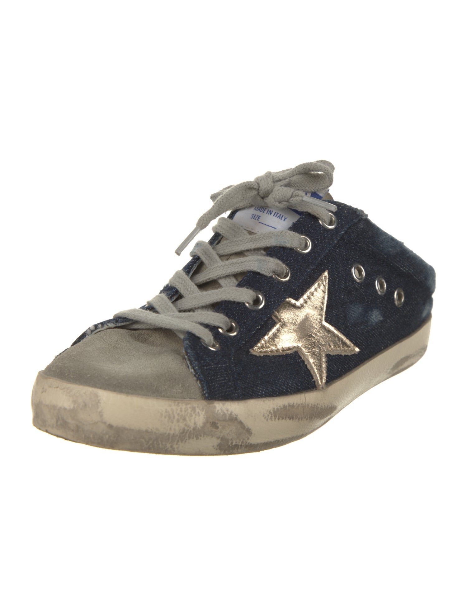 Golden Goose Denim Printed Sneakers