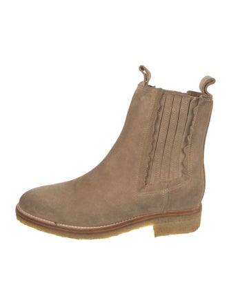 Golden Goose Suede Pleated Accents Chelsea Boots