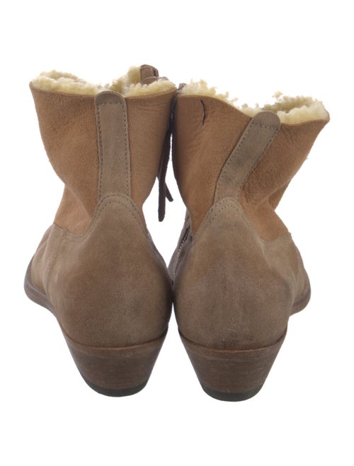 Golden Goose Suede Distressed Accents Western Boots