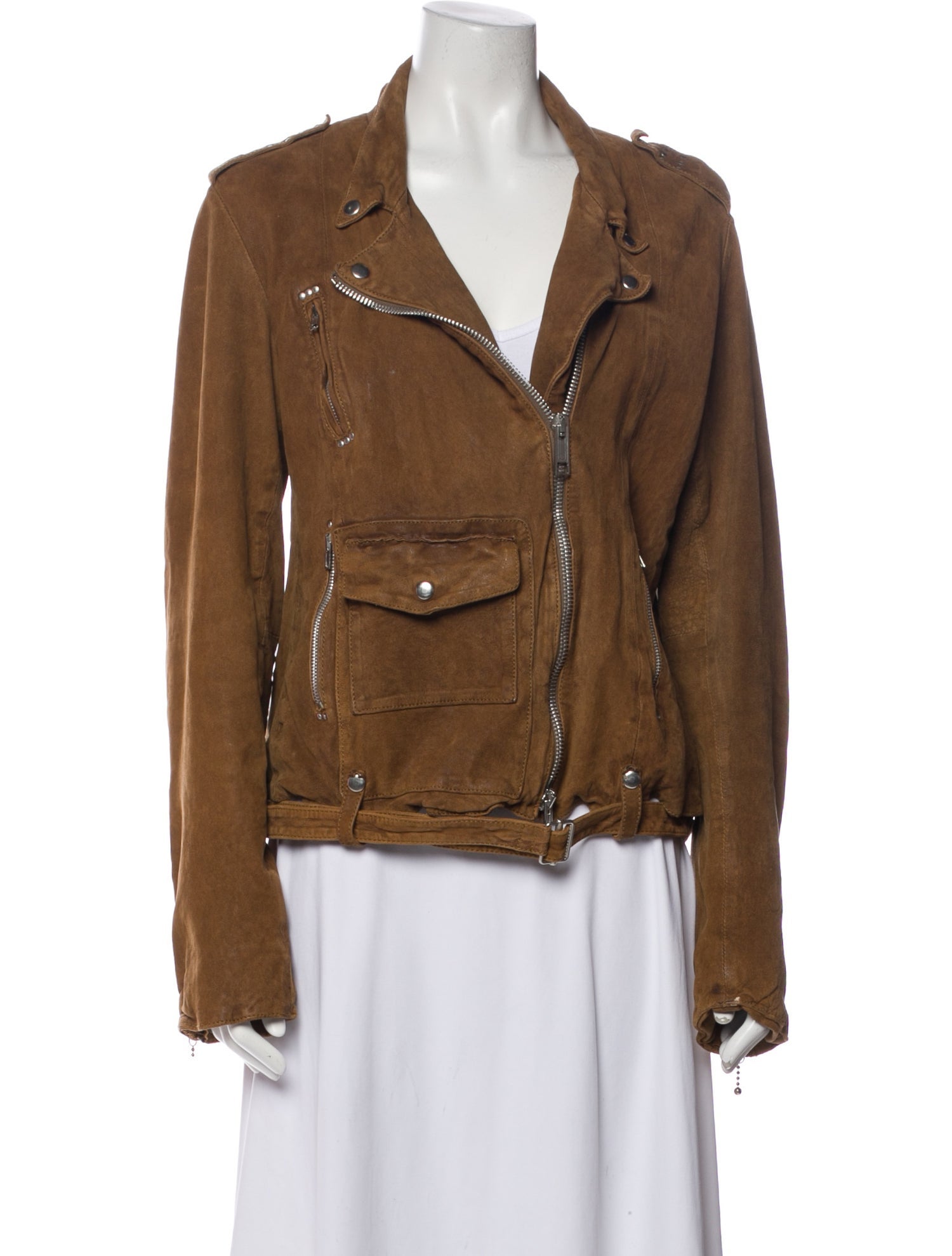 Golden Goose Leather Biker Jacket