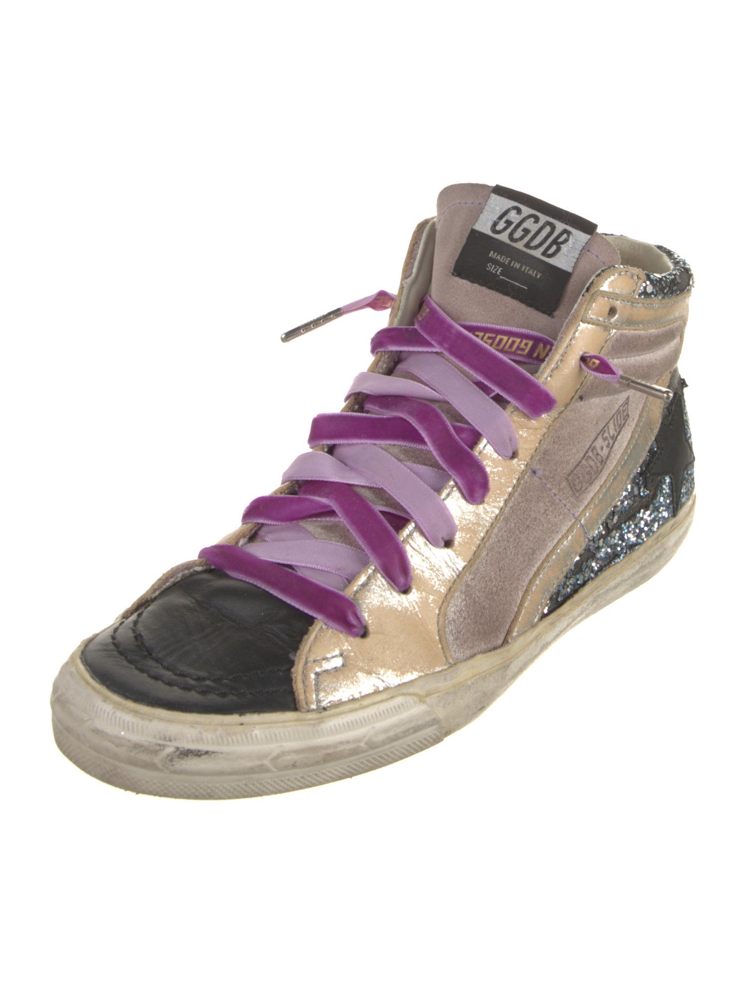 Golden Goose Suede Printed Sneakers