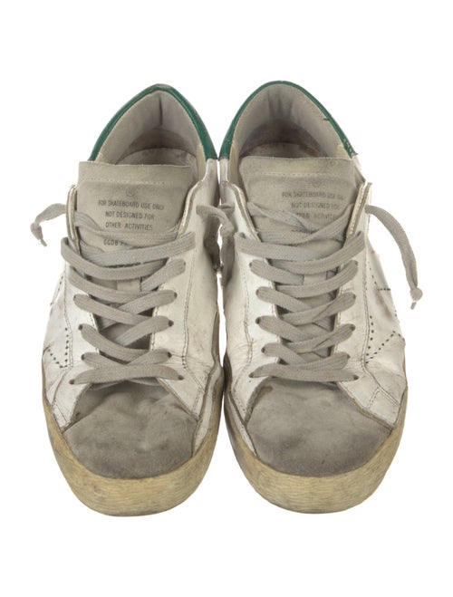Golden Goose Leather Colorblock Pattern Sneakers