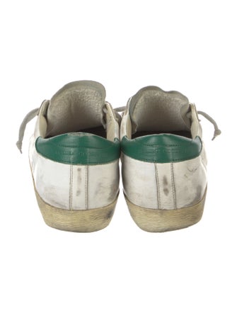 Golden Goose Leather Colorblock Pattern Sneakers