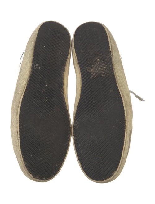 Golden Goose Leather Colorblock Pattern Sneakers