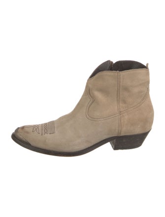 Golden Goose Leather Western Boots