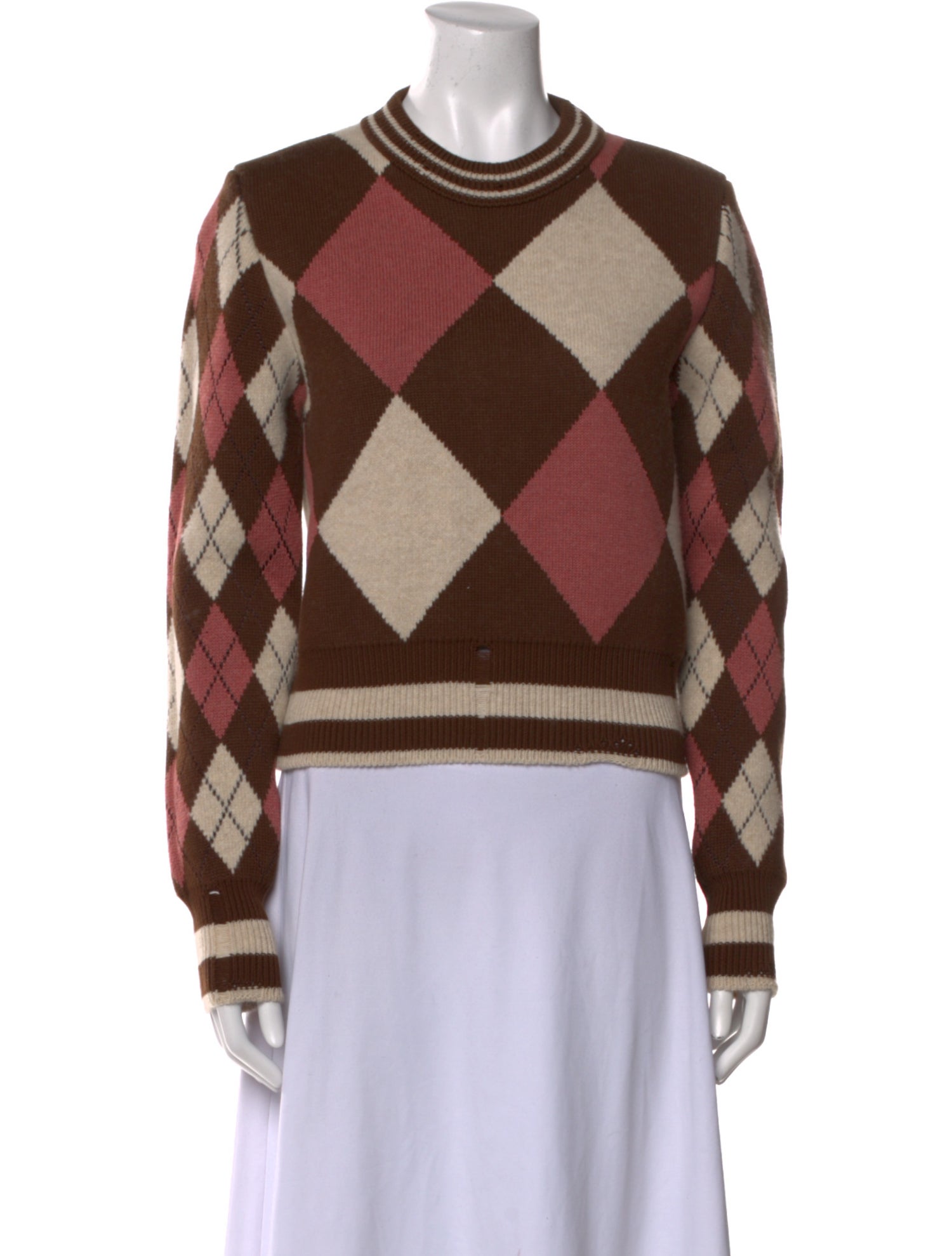 Golden Goose Printed Crew Neck Sweater