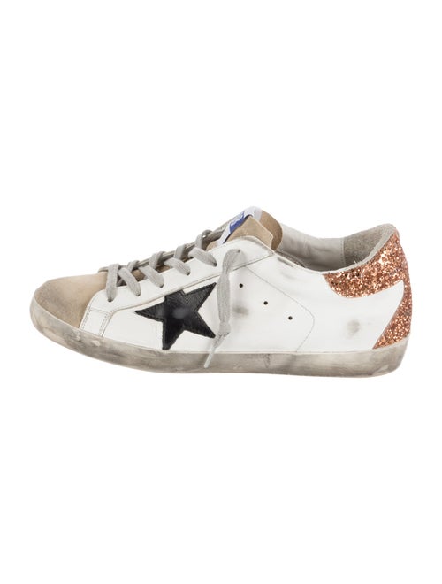 Golden Goose Leather Colorblock Pattern Sneakers