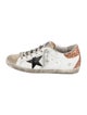 Golden Goose Leather Colorblock Pattern Sneakers