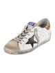 Golden Goose Leather Colorblock Pattern Sneakers