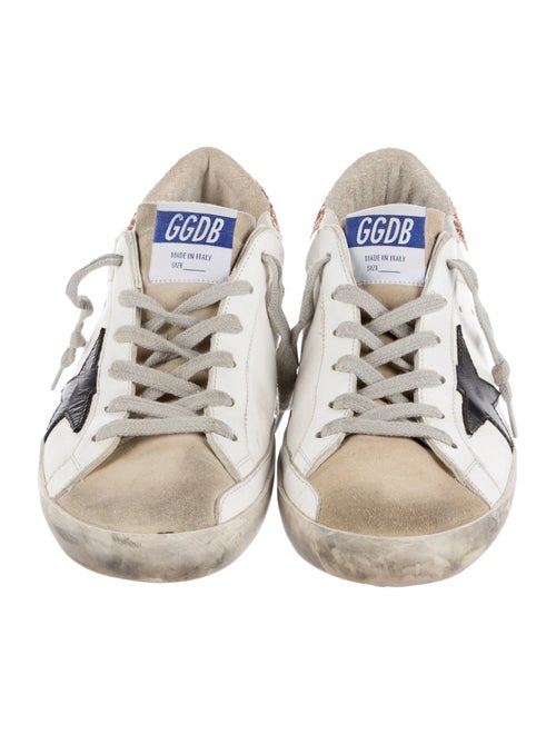 Golden Goose Leather Colorblock Pattern Sneakers