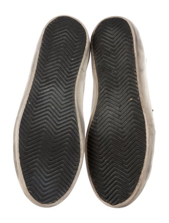 Golden Goose Leather Colorblock Pattern Sneakers