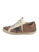Golden Goose Suede Colorblock Pattern Sneakers