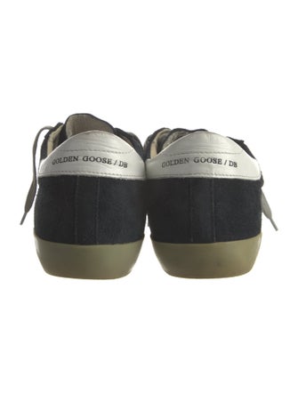 Golden Goose Suede Colorblock Pattern Sneakers