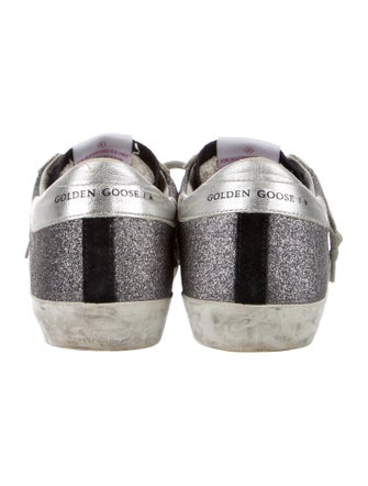 Golden Goose Glitter Colorblock Pattern Sneakers