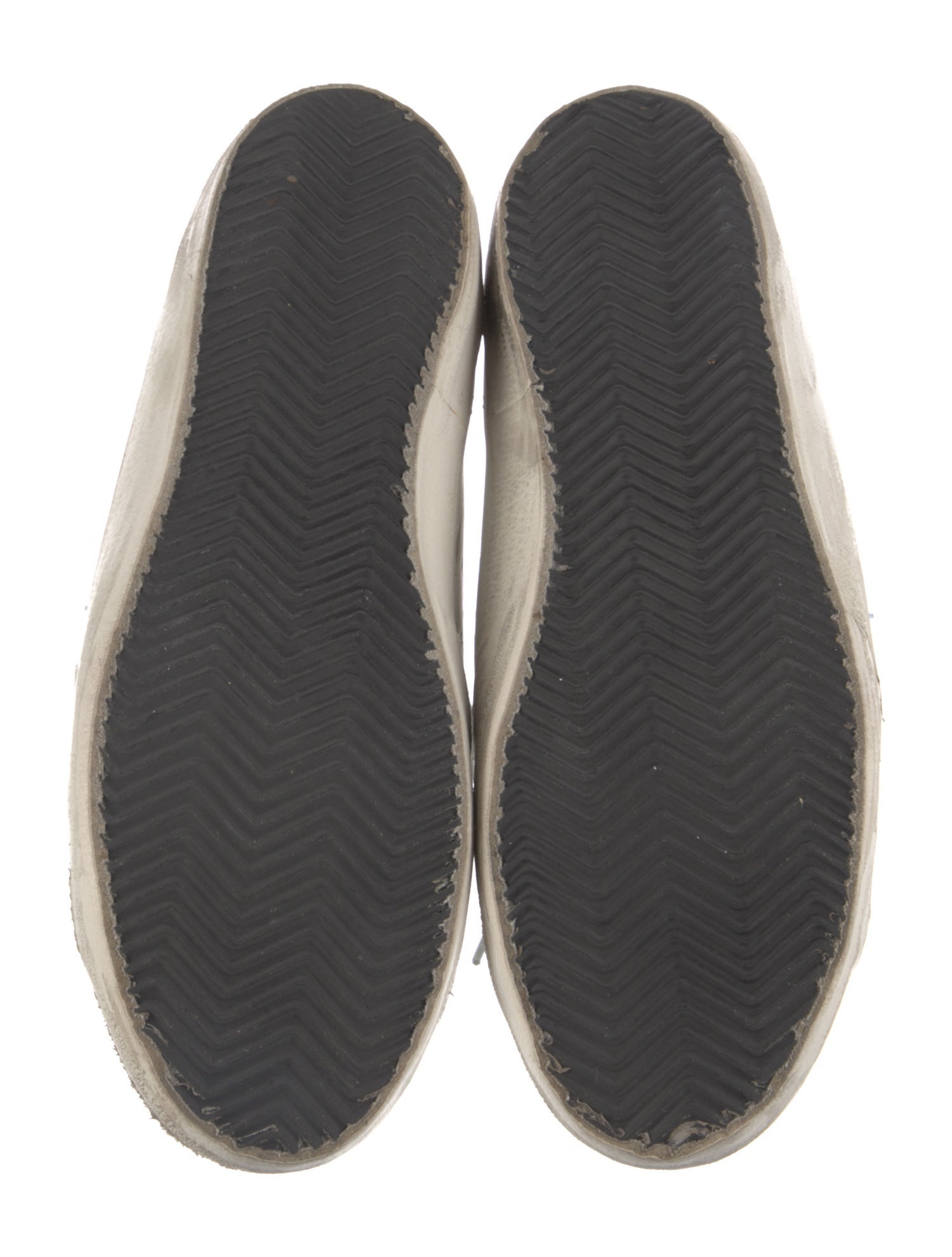 Golden Goose Leather Colorblock Pattern Sneakers