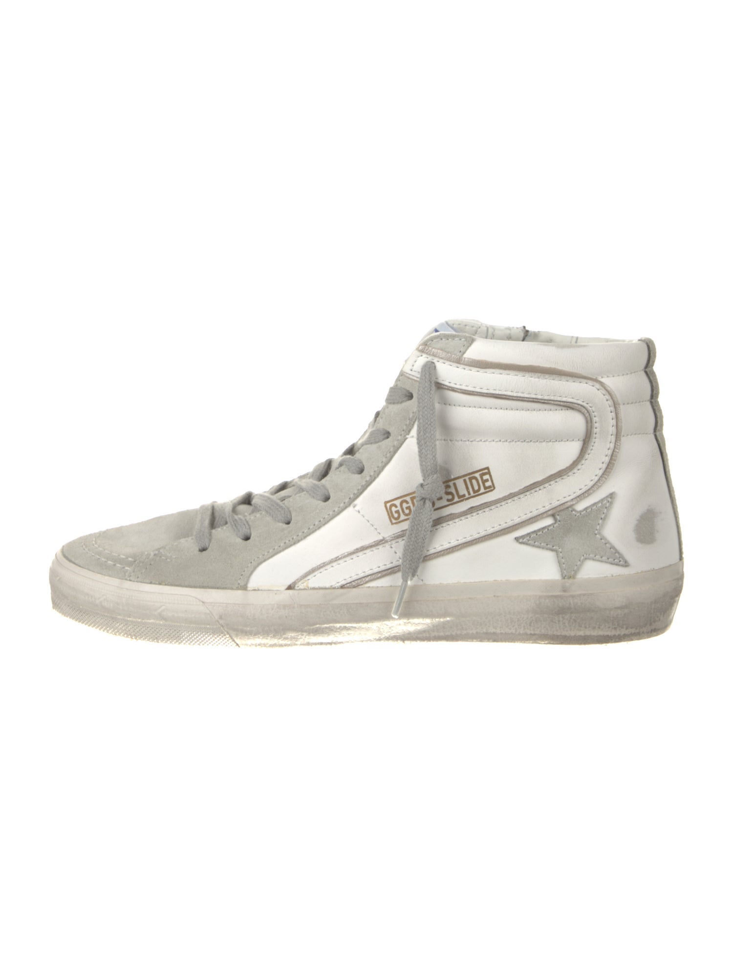Golden Goose Leather Distressed Accents Sneakers