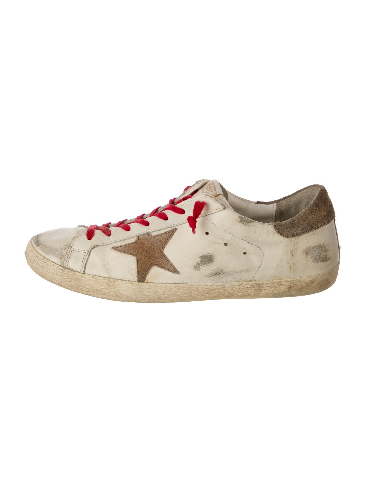 Golden Goose Leather Printed Sneakers