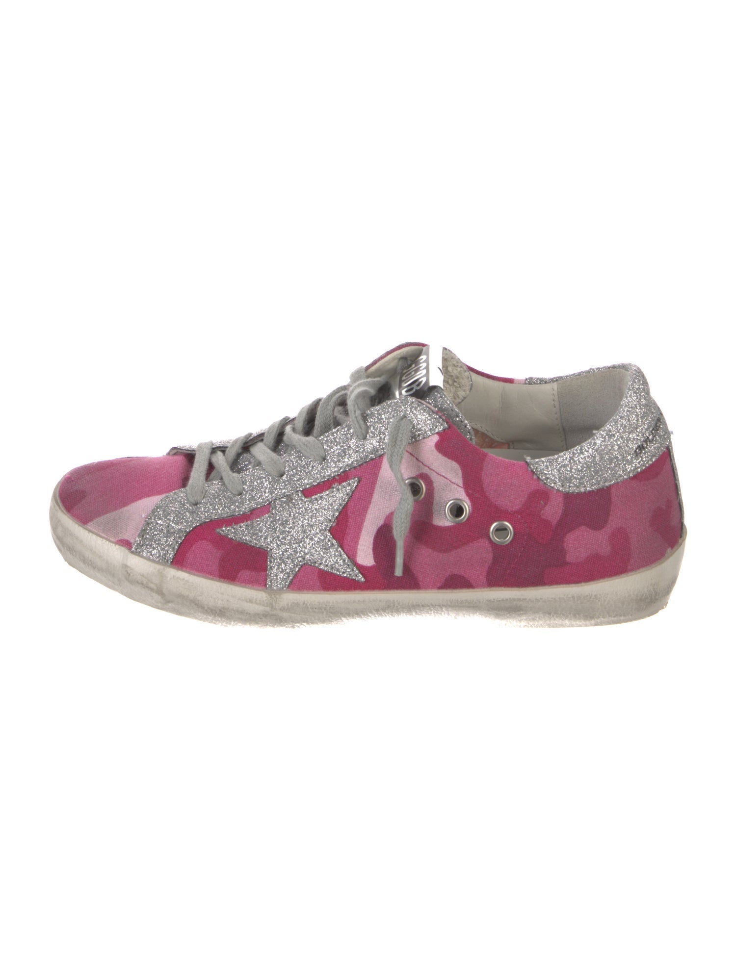 Golden Goose Canvas Printed Sneakers