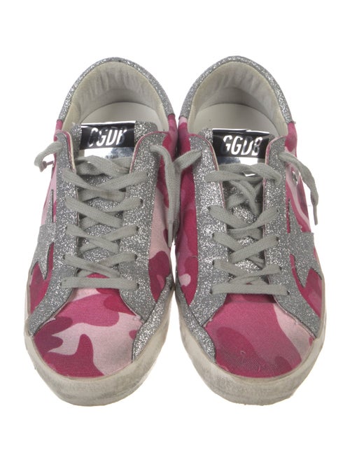 Golden Goose Canvas Printed Sneakers