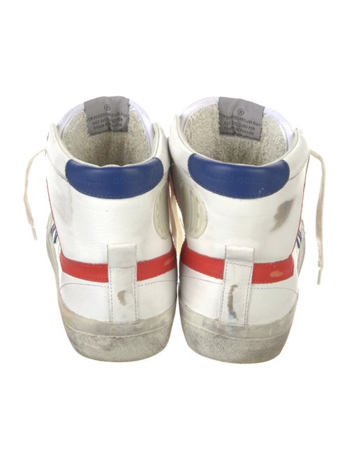 Golden Goose Leather Colorblock Pattern Sneakers