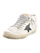 Golden Goose Leather Graphic Print Sneakers