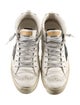 Golden Goose Leather Graphic Print Sneakers