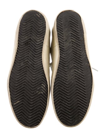 Golden Goose Leather Graphic Print Sneakers