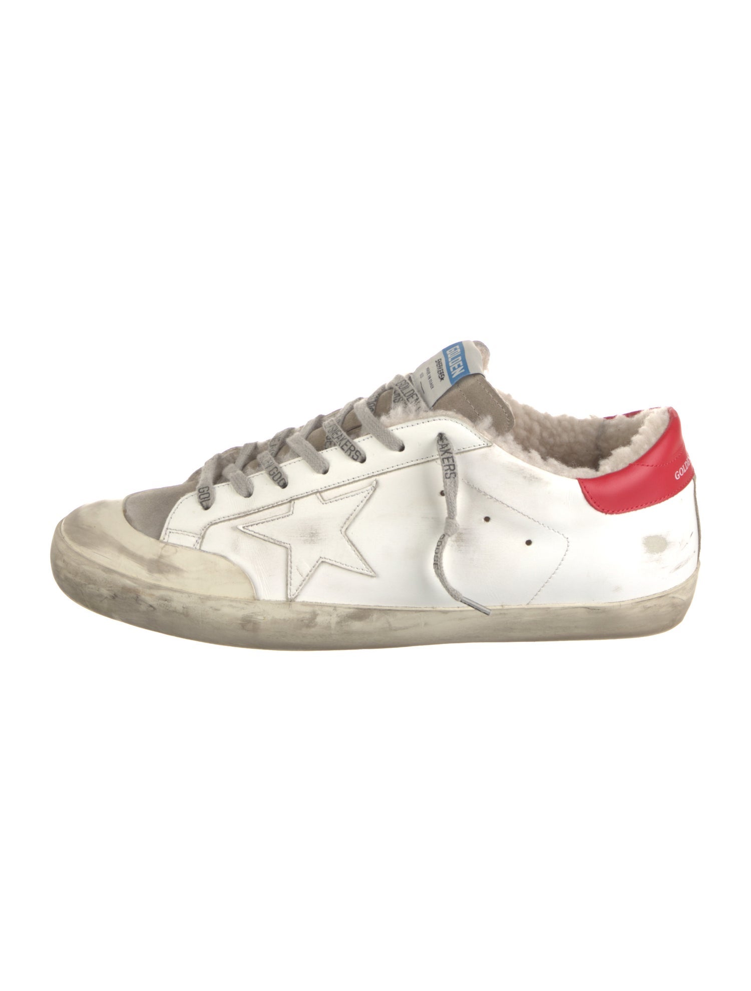 Golden Goose Leather Distressed Accents Sneakers