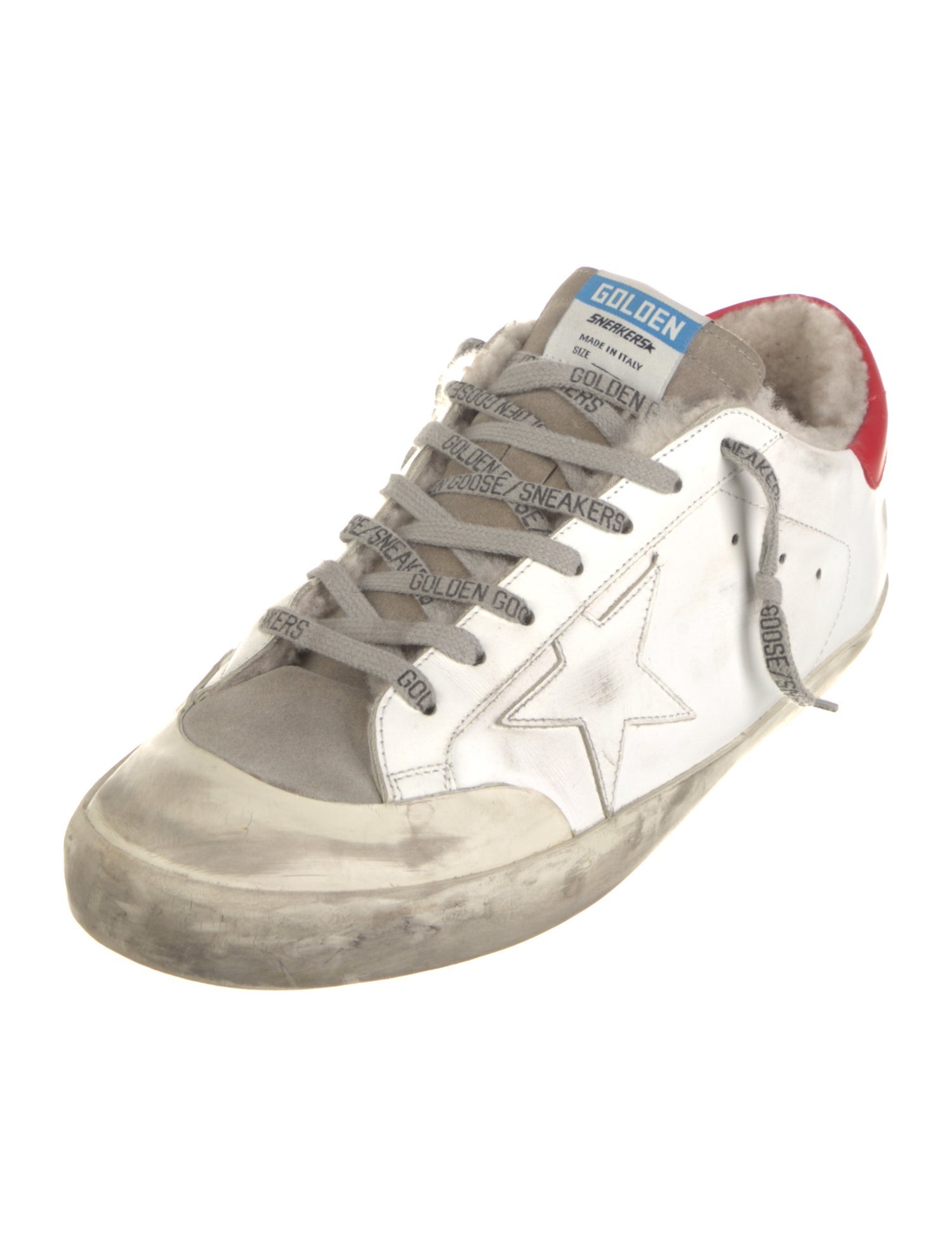 Golden Goose Leather Distressed Accents Sneakers