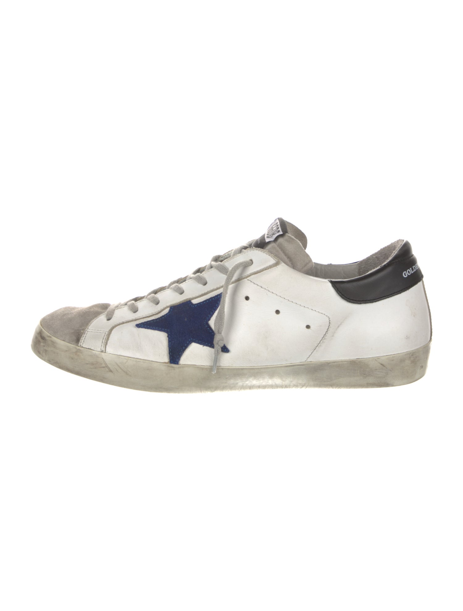 Golden Goose Leather Printed Sneakers