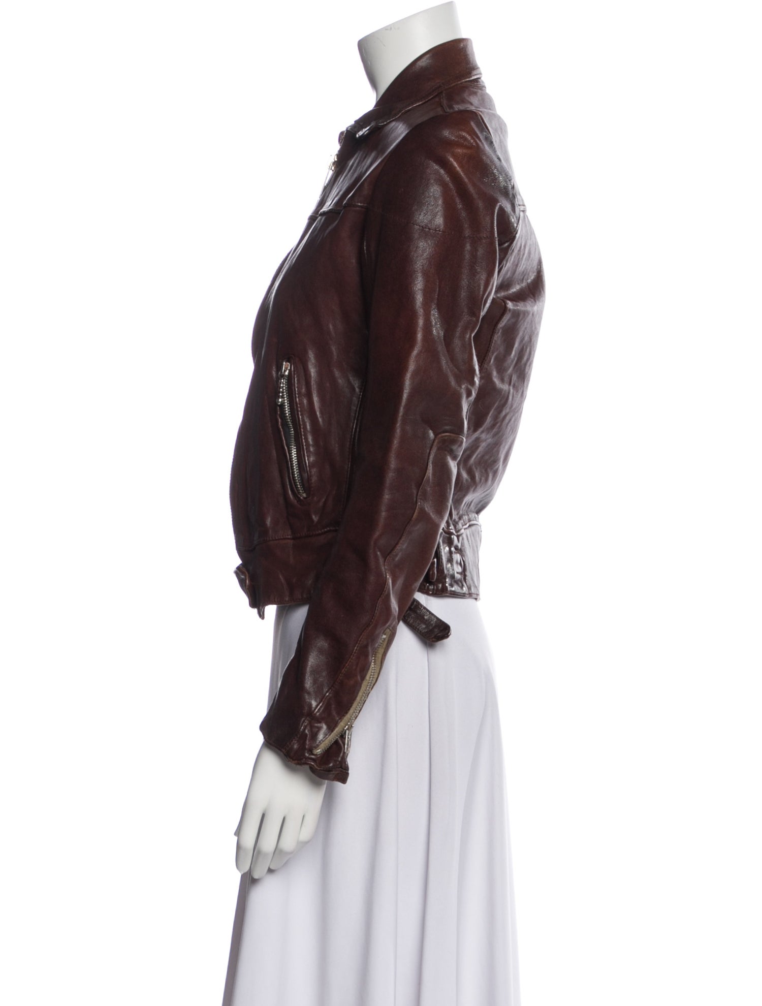 Golden Goose Leather Biker Jacket