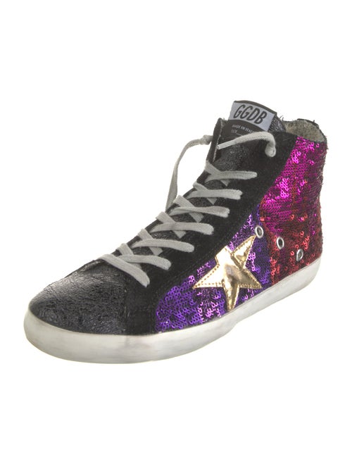 Golden Goose Sequins Colorblock Pattern Sneakers