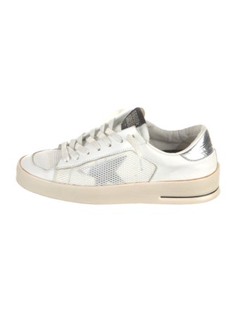 Golden Goose Leather Mesh Accents Sneakers