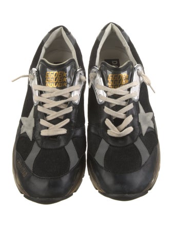 Golden Goose Leather Colorblock Pattern Sneakers