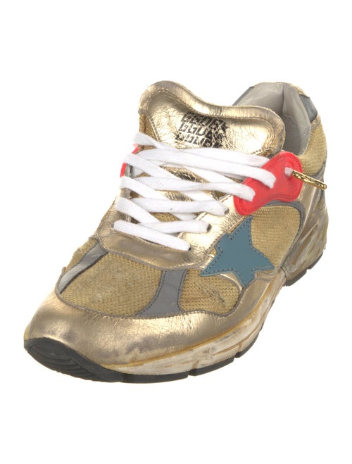 Golden Goose Leather Distressed Accents Sneakers