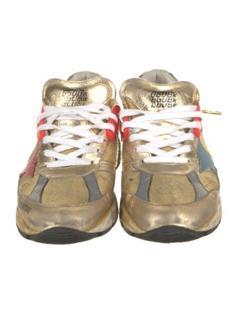 Golden Goose Leather Distressed Accents Sneakers