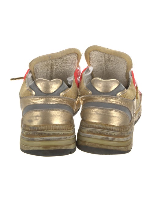 Golden Goose Leather Distressed Accents Sneakers