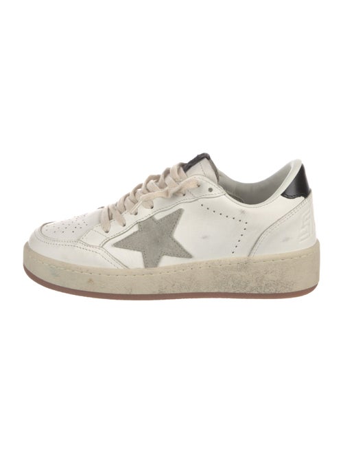 Golden Goose Leather Colorblock Pattern Sneakers