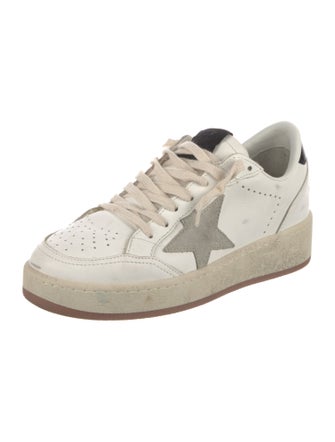 Golden Goose Leather Colorblock Pattern Sneakers