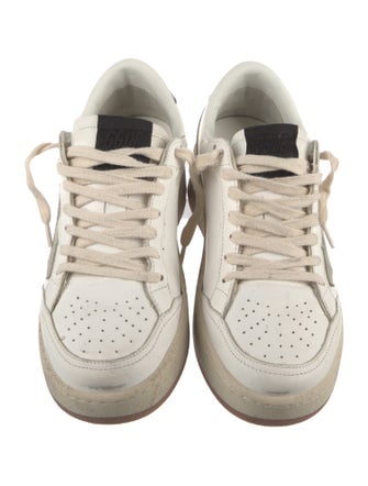 Golden Goose Leather Colorblock Pattern Sneakers