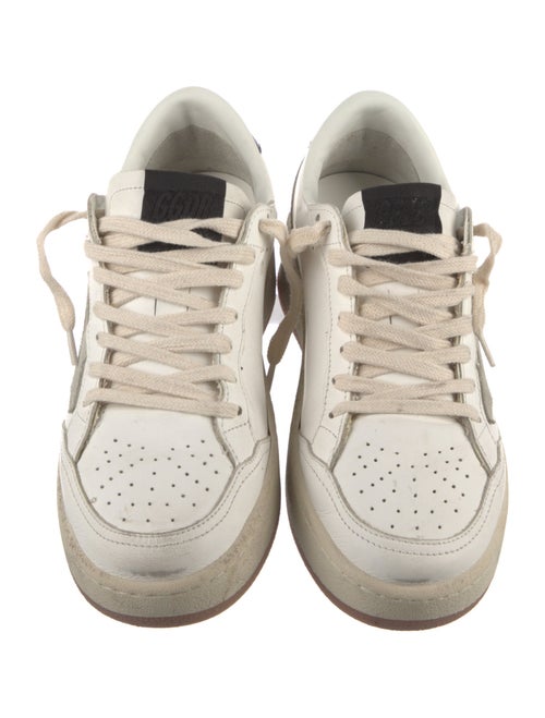 Golden Goose Leather Colorblock Pattern Sneakers