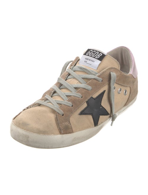 Golden Goose Canvas Colorblock Pattern Sneakers