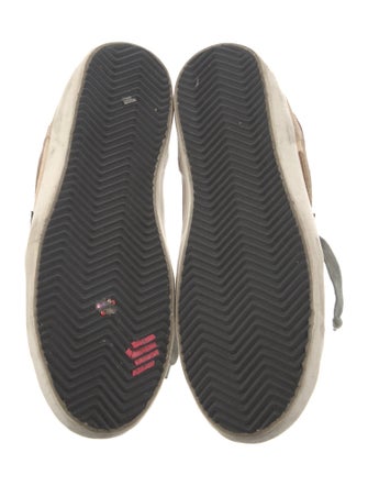 Golden Goose Canvas Colorblock Pattern Sneakers