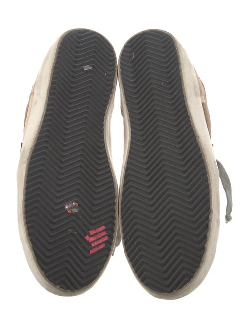 Golden Goose Canvas Colorblock Pattern Sneakers