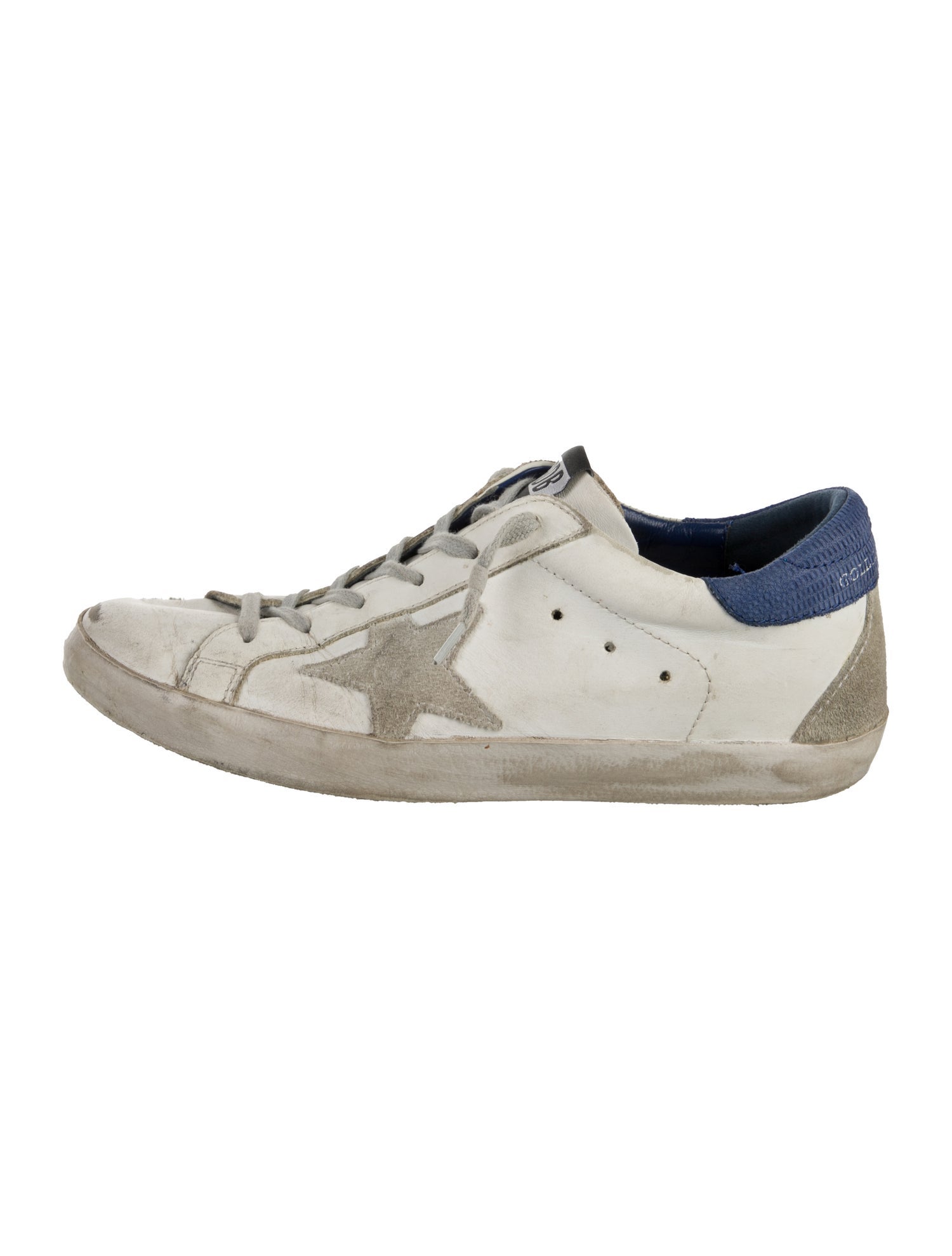 Golden Goose Leather Printed Sneakers