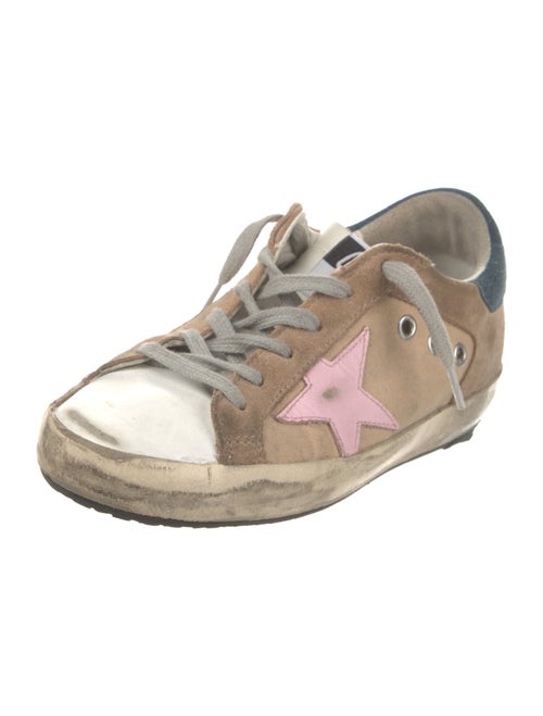 Golden Goose Canvas Colorblock Pattern Sneakers