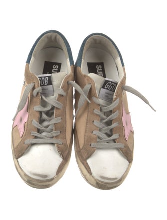 Golden Goose Canvas Colorblock Pattern Sneakers